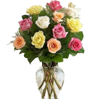 15 multi-colored roses | Flower Delivery Taldom